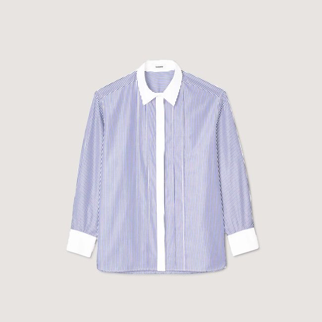 Overhemdblouse gestreept