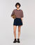 T-shirt met strepen en stras