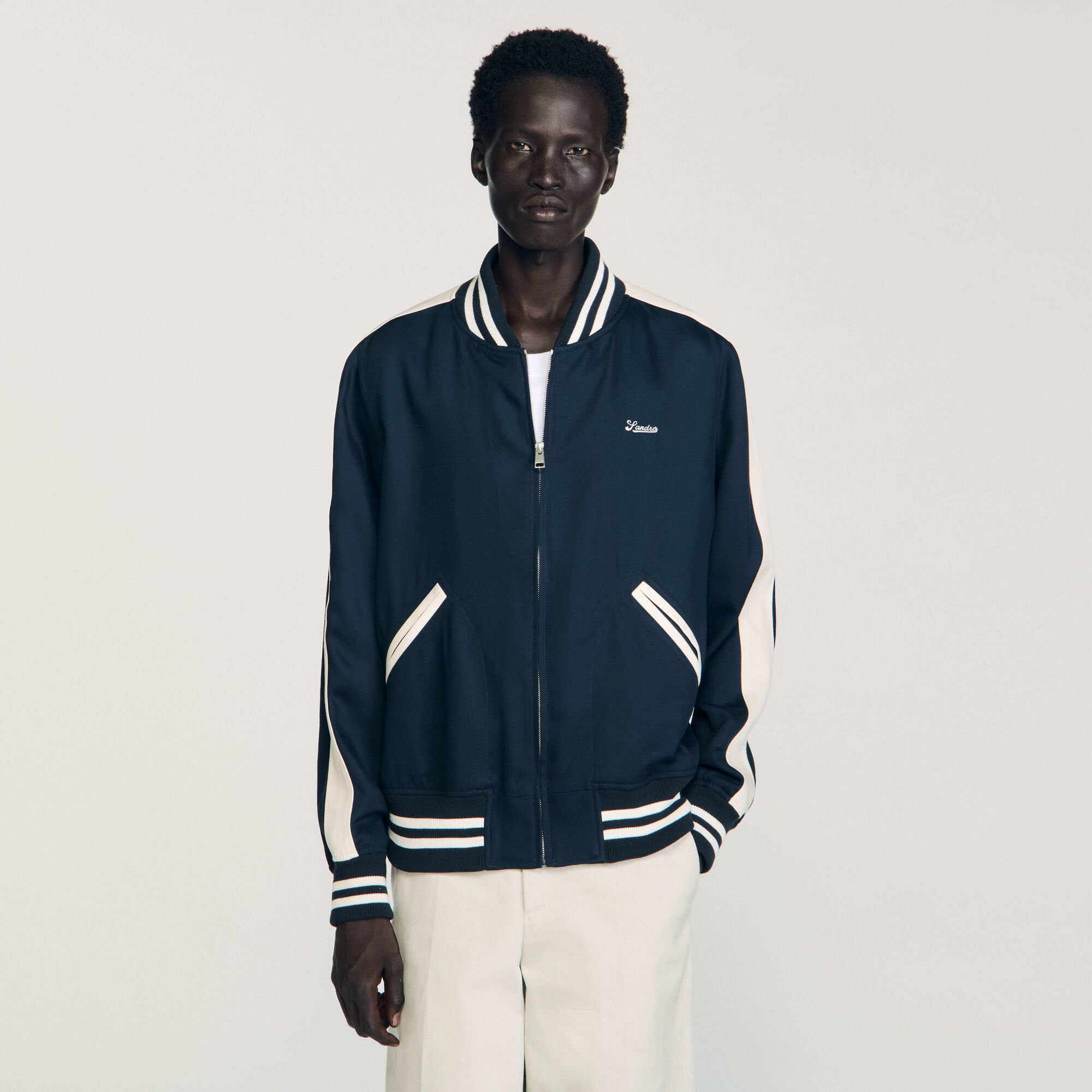 Varsity teddy met ritssluiting