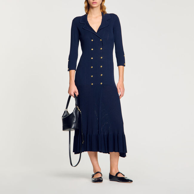 Lange jurk gebreid - Vrouw | Sandro