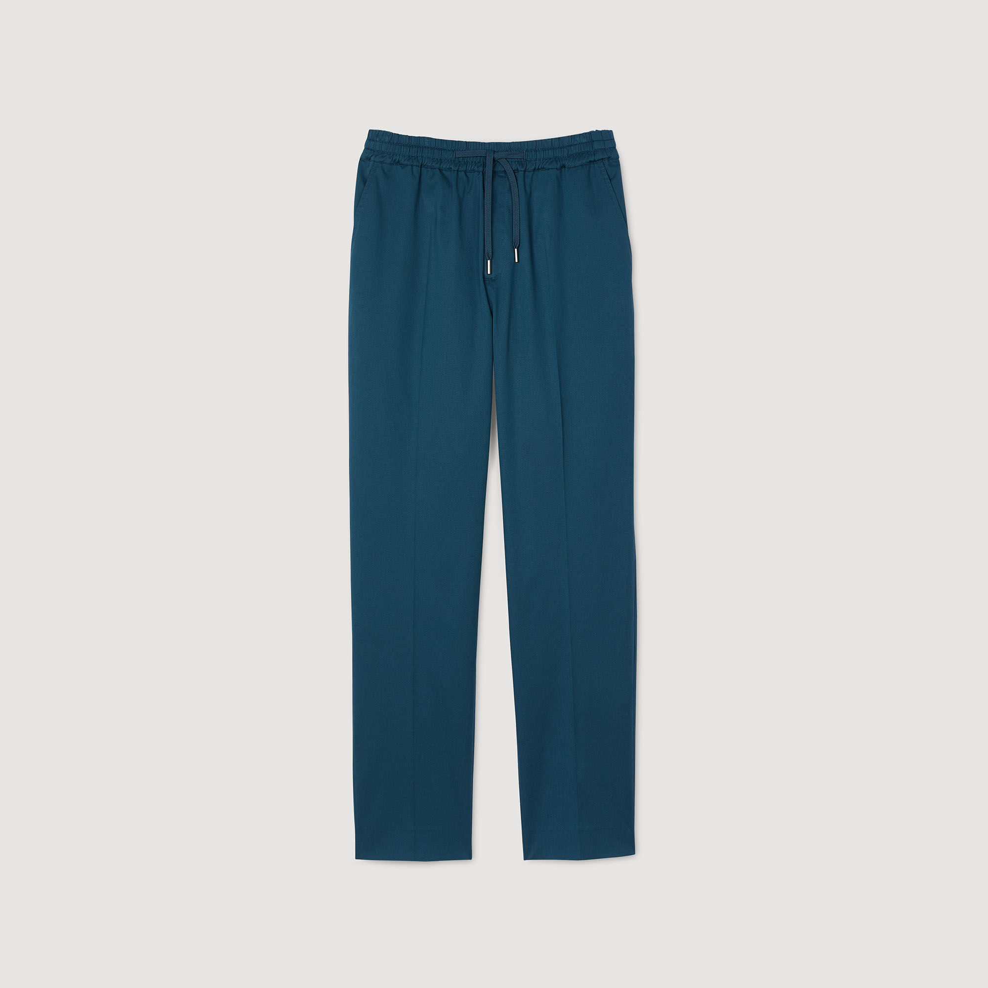Rechte pantalon met elastiek