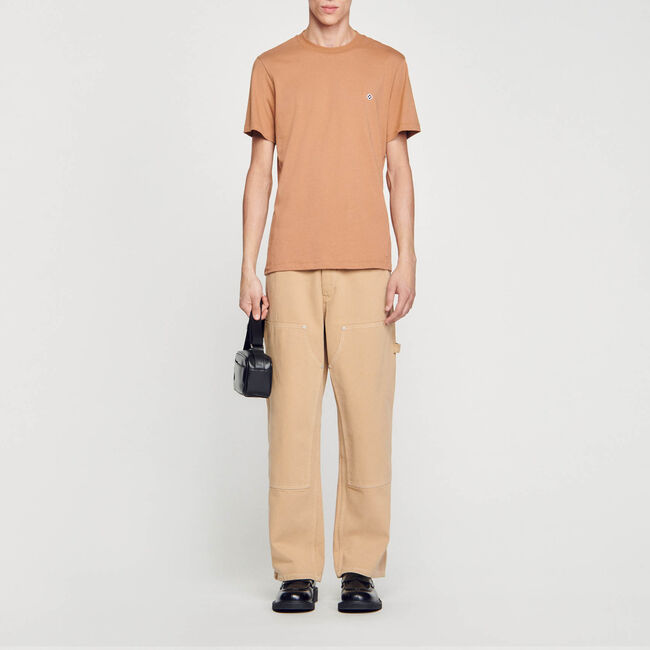 T-shirt met square cross-patch