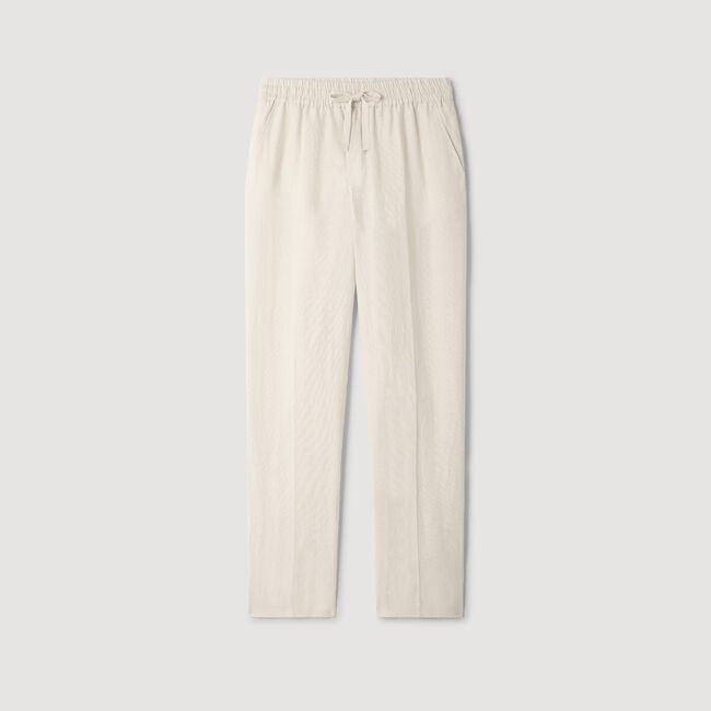 Pantalon linnen met elastiek
