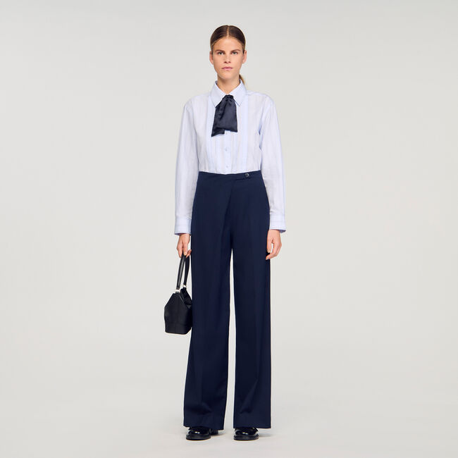 Asymmetrische rechte broek