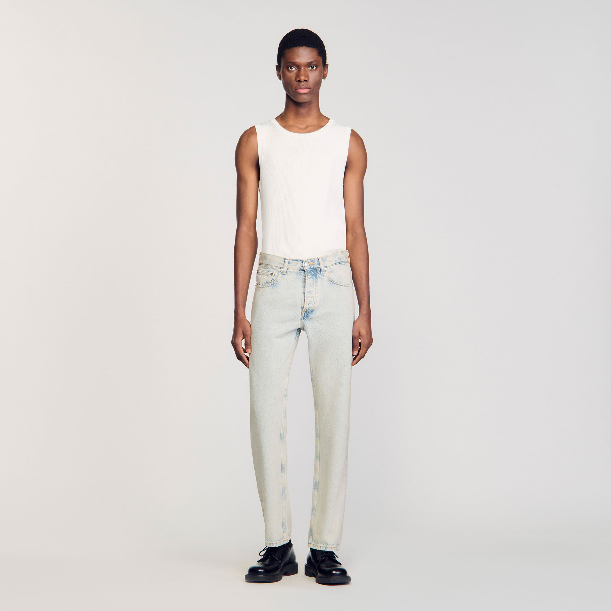 Jeans regular fit stone washed
