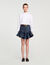 Korte overhemdblouse met strik