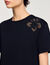 T-shirt geborduurde bloem
