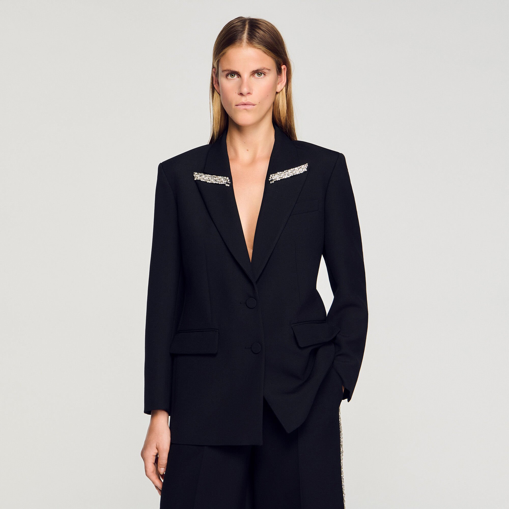 Jasje met stras kraag