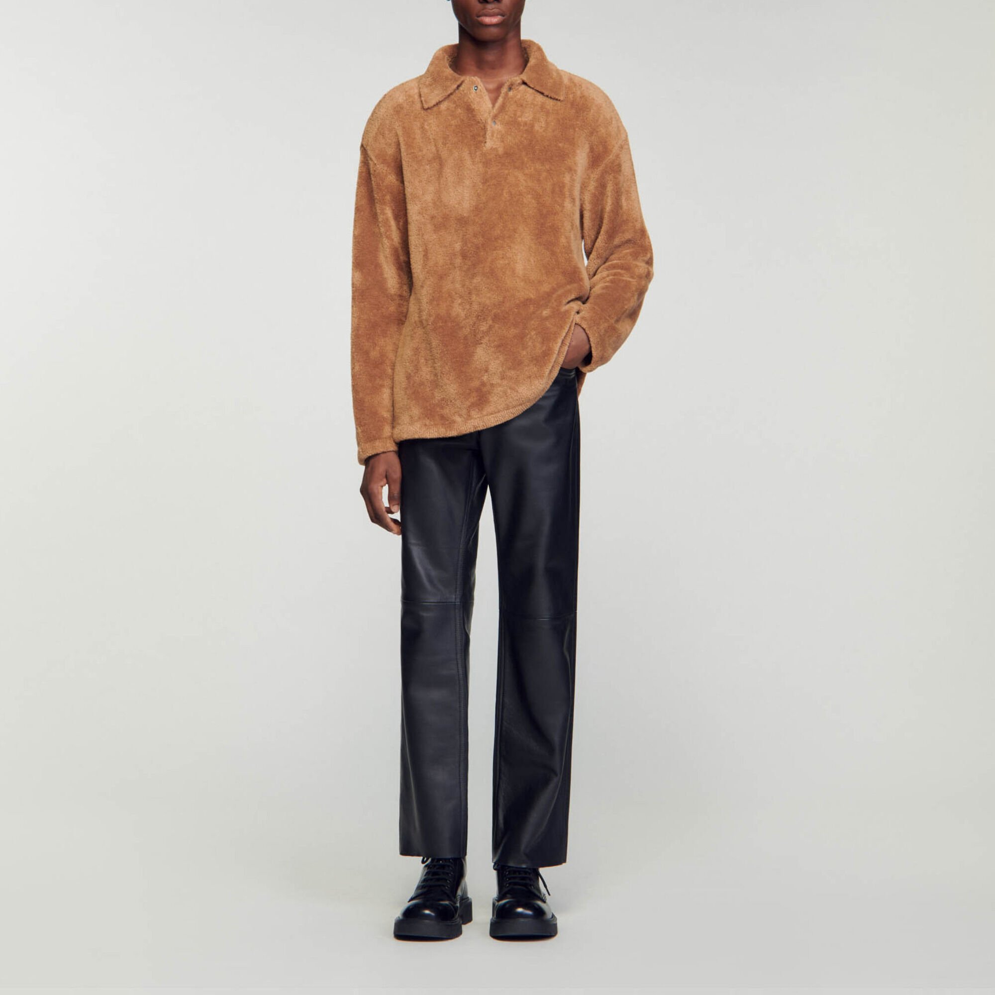 Polo van badstoftricot