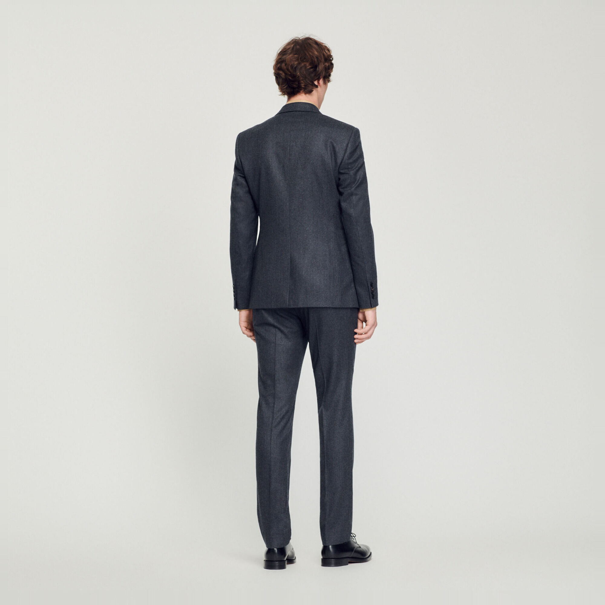 Flannel suit jacket