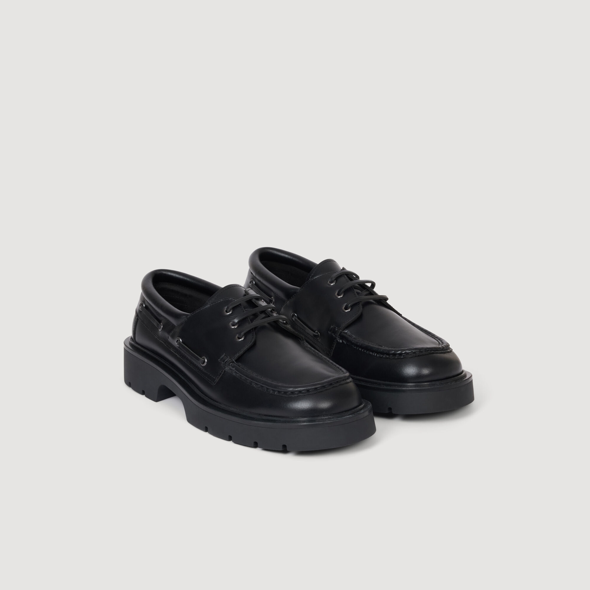 Bootschoenen leer