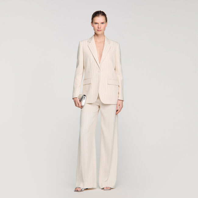 Getailleerde blazer met strepen