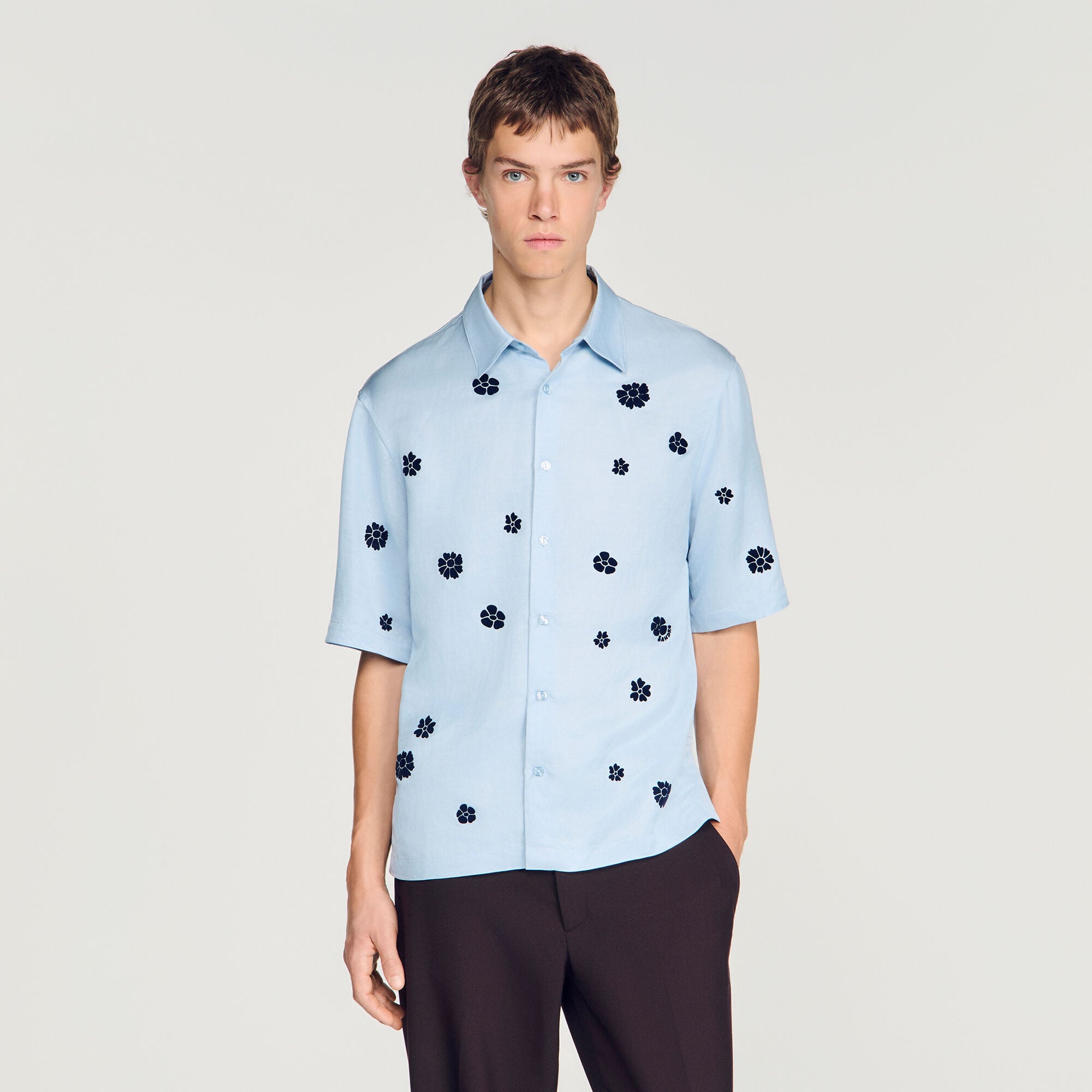Soepel overhemd met bloemenprint