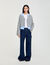 Cardigan vest afneembare overhemdkraag