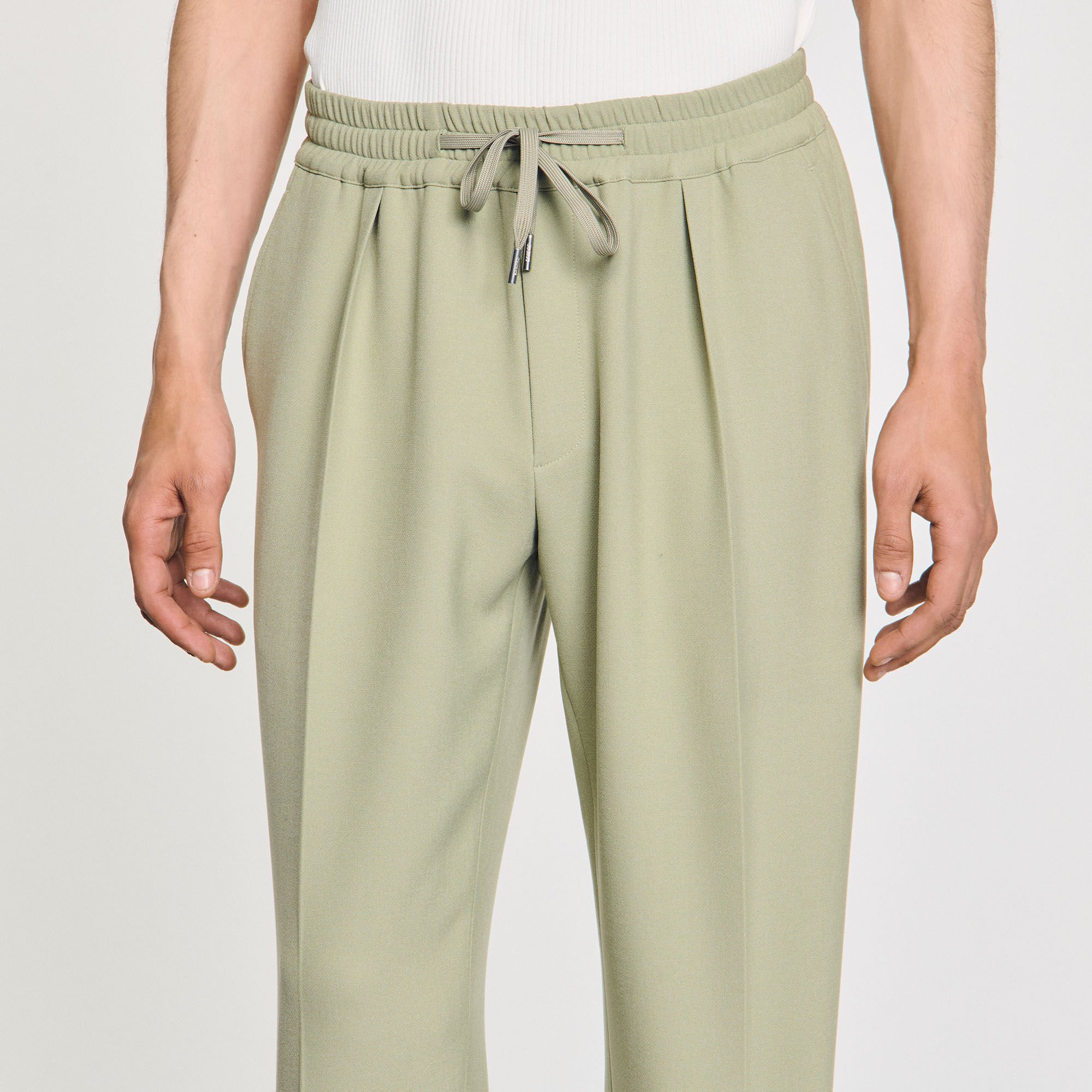 Pantalon recht elastische taille