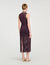 Lange jurk tricot met franjes