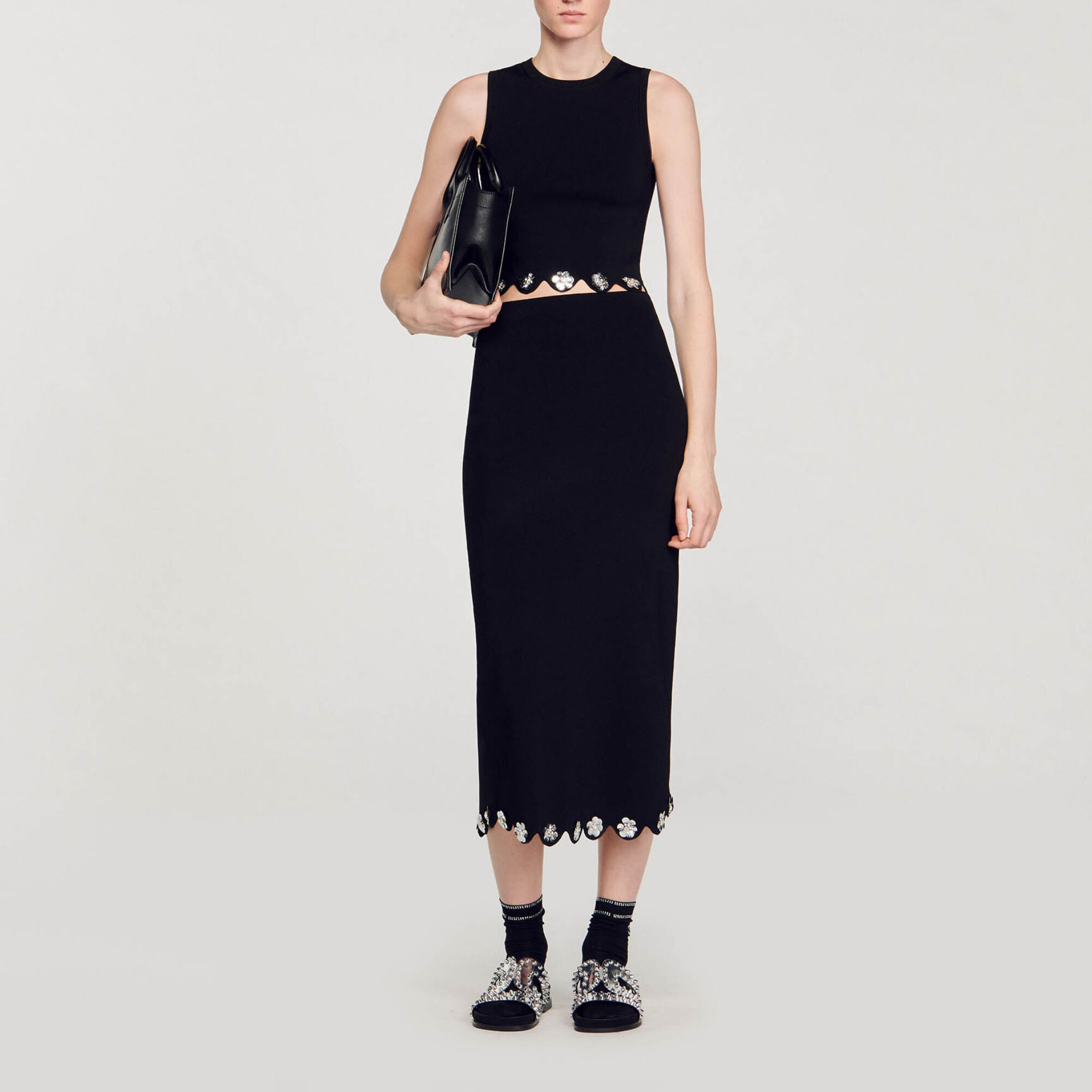 Lange tricot rok