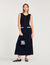 Lange jurk met gehaakte details