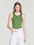 Gestreepte tanktop met kwastjes