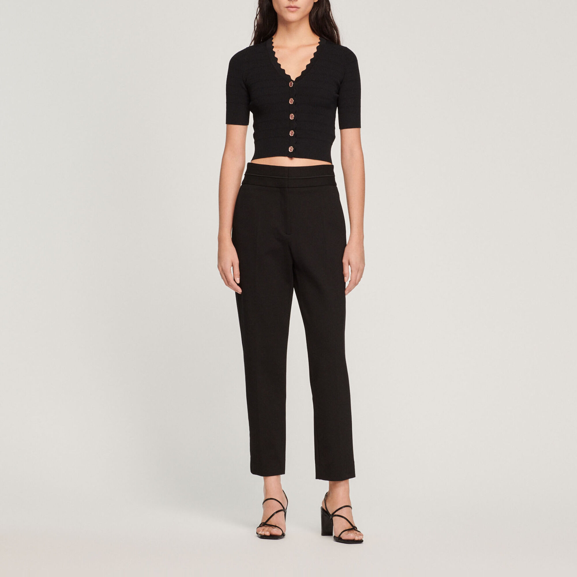 Klassieke pantalon met hoge taille