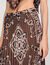 Lange plissé rok bandana print.