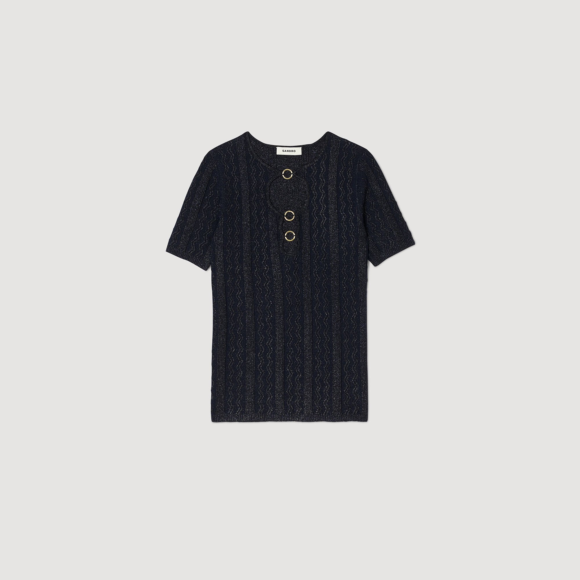 Top gebreid glinsterend