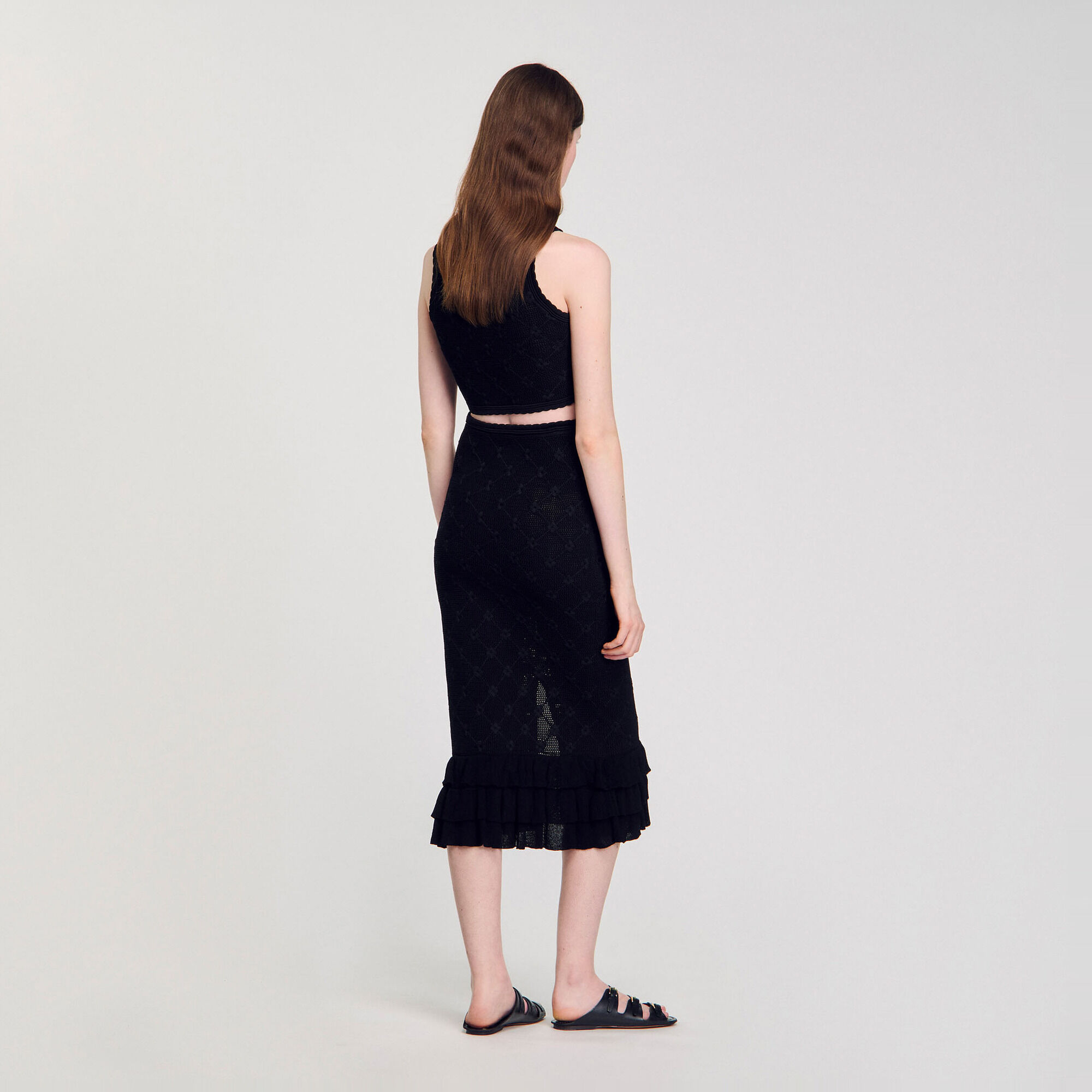 Midi rok tricot