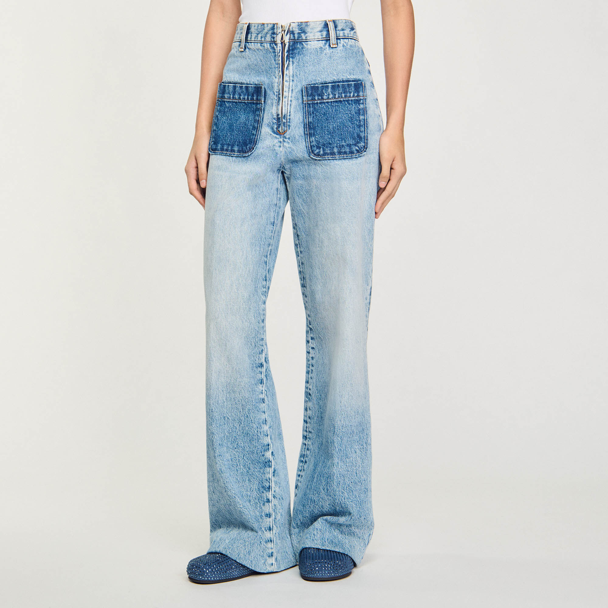 Jeans met hoge taille