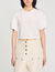 T-shirt crop fit met parels - Vrouw | Sandro