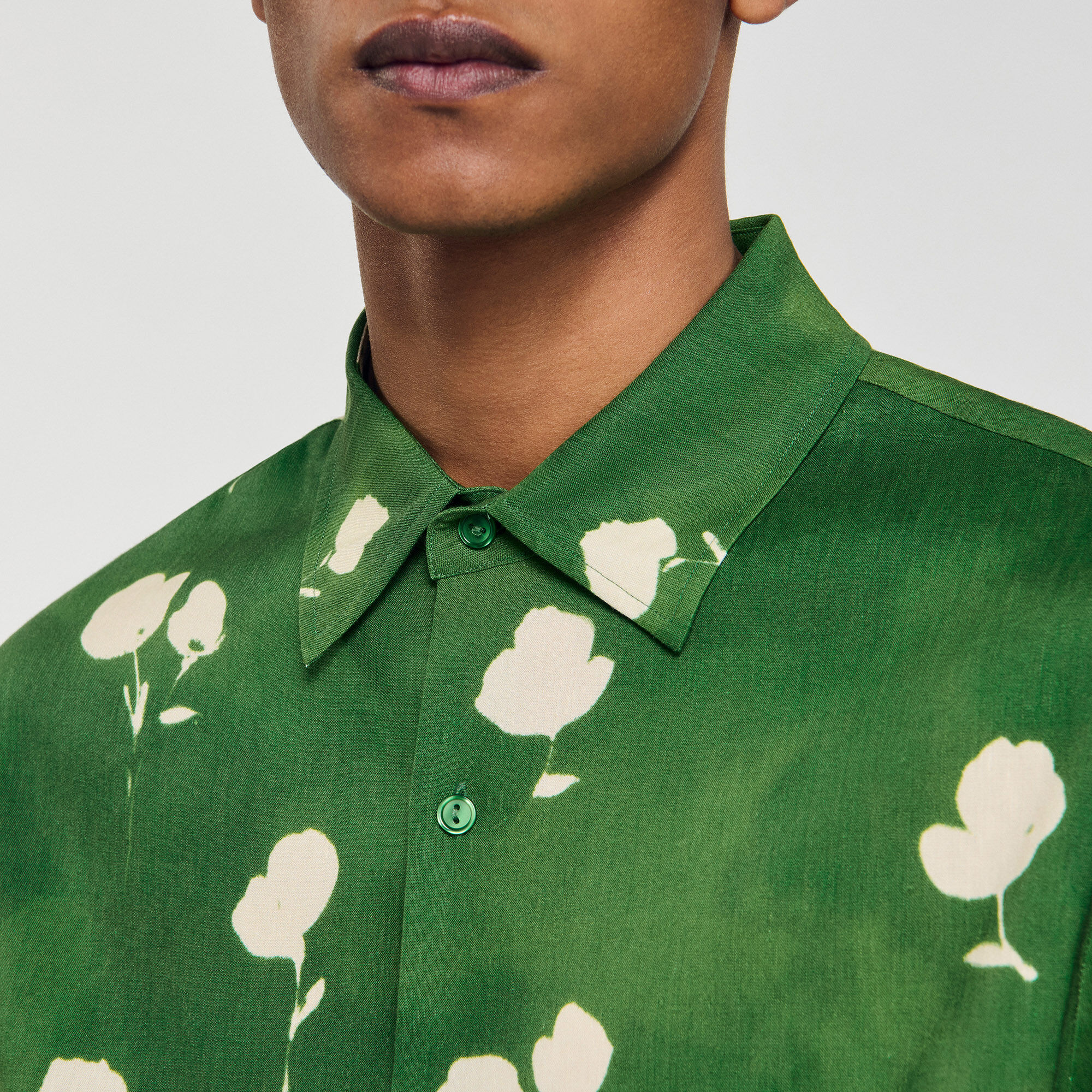 Overhemd met bloemenprint