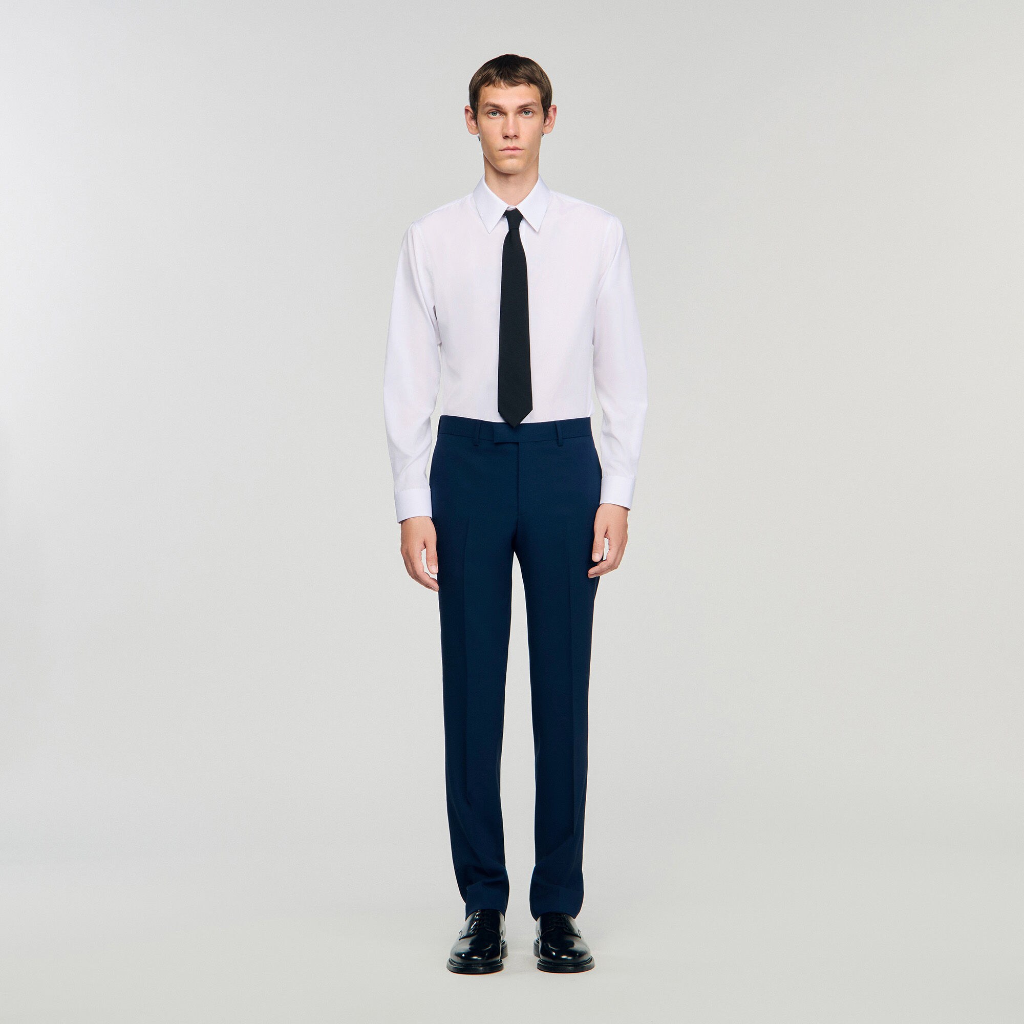 Wollen pantalon kostuum