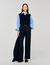 Gestreepte broek met stras