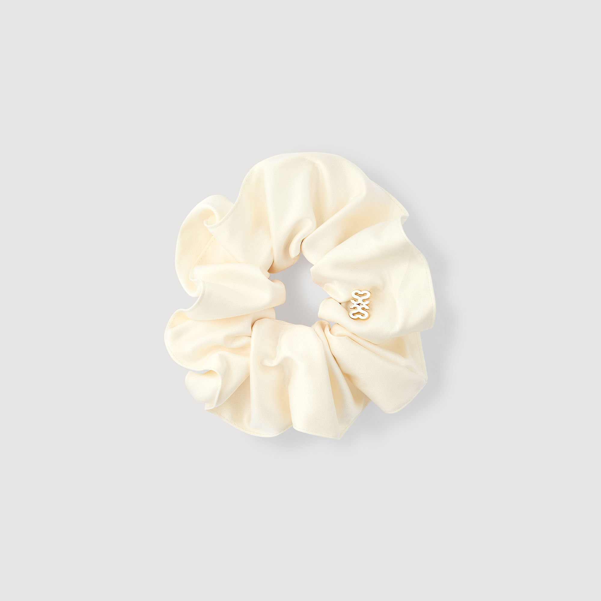 Scrunchie effen gesatineerd