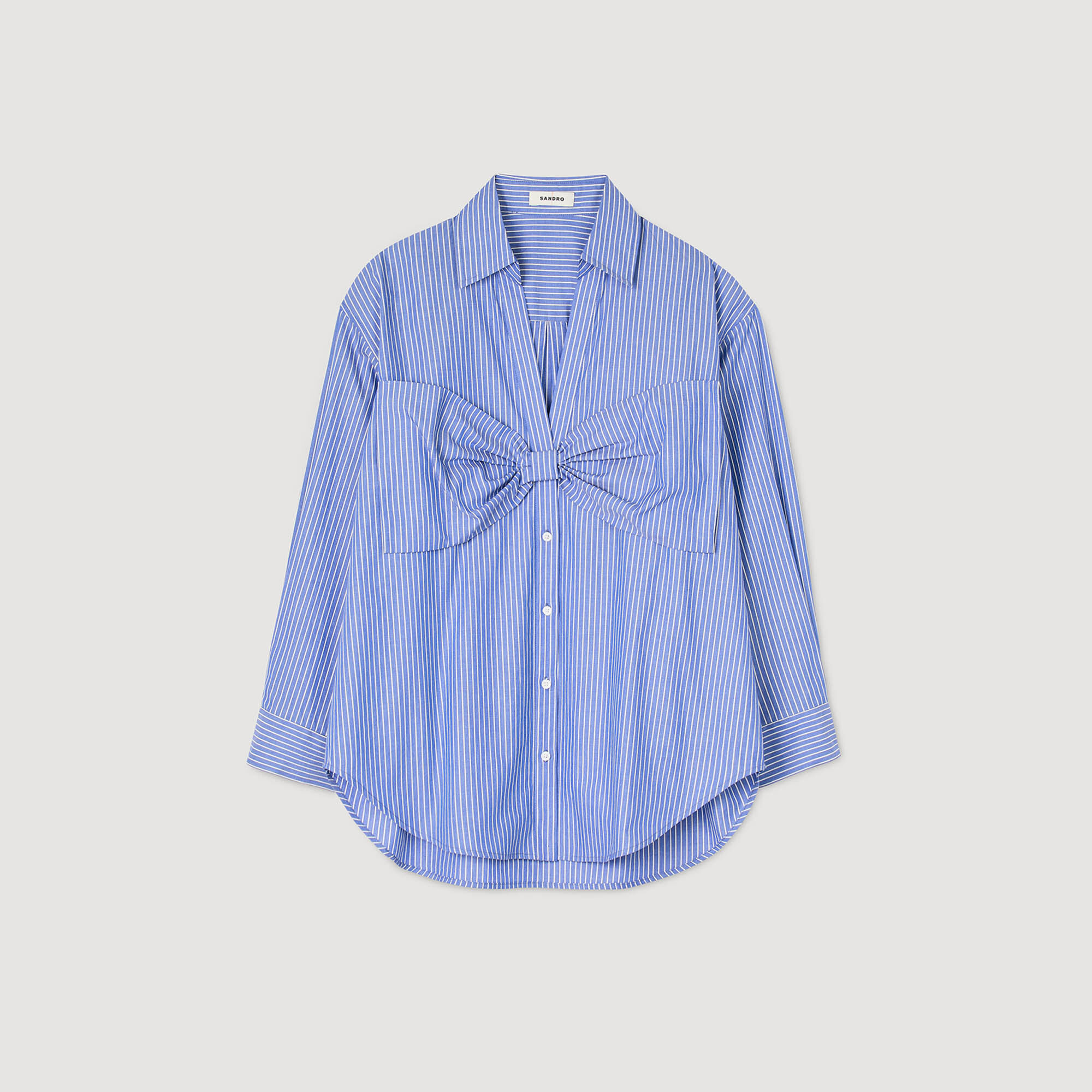 Oversized blouse met strik