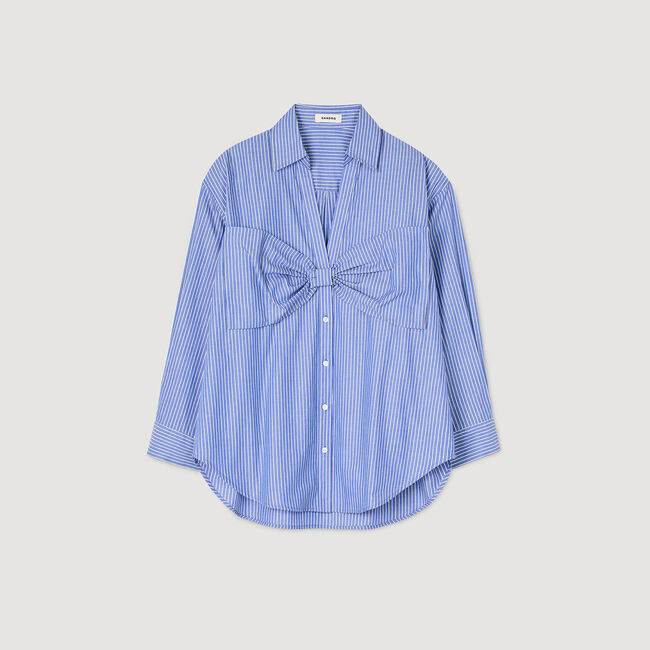 Oversized blouse met strik