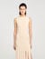 Lange jurk tricot met franjes