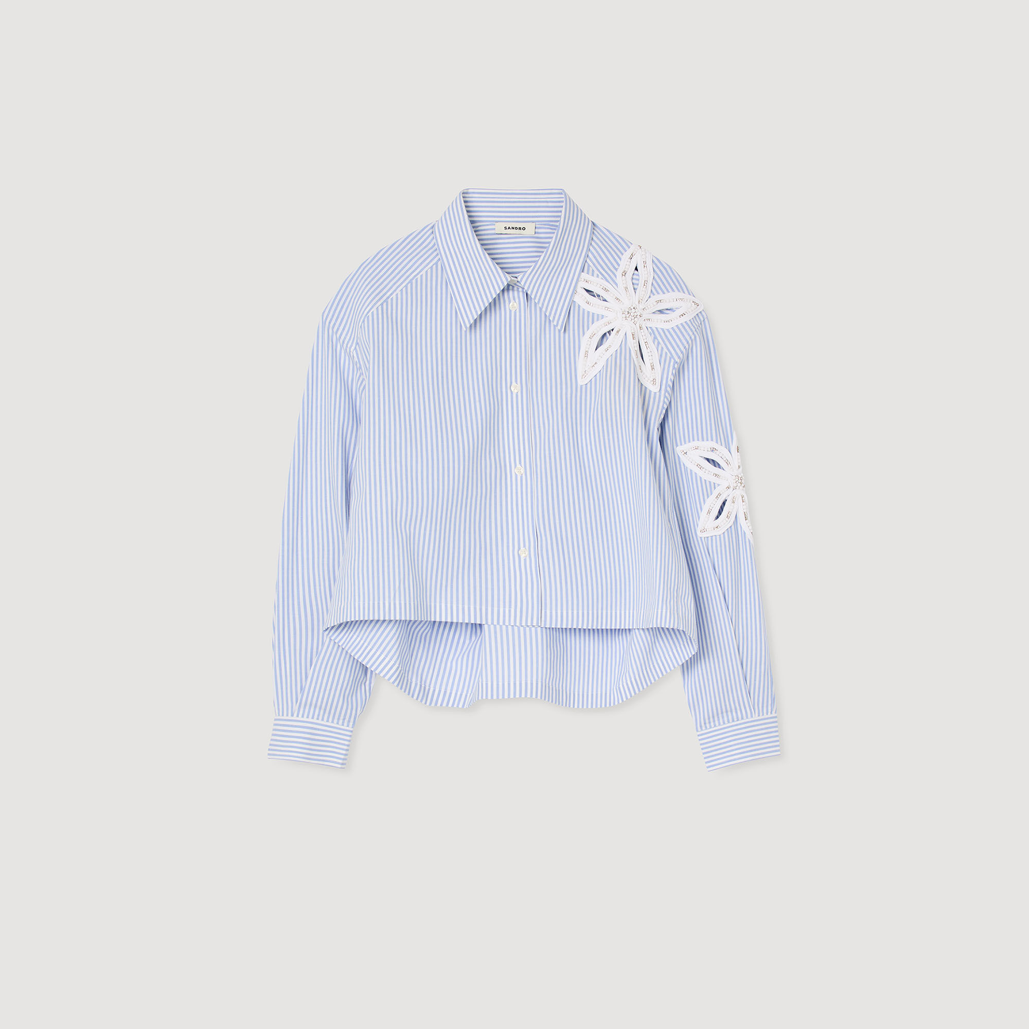 Overhemdblouse gestreept