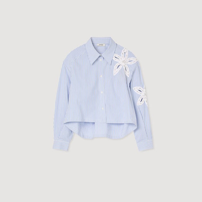 Overhemdblouse gestreept