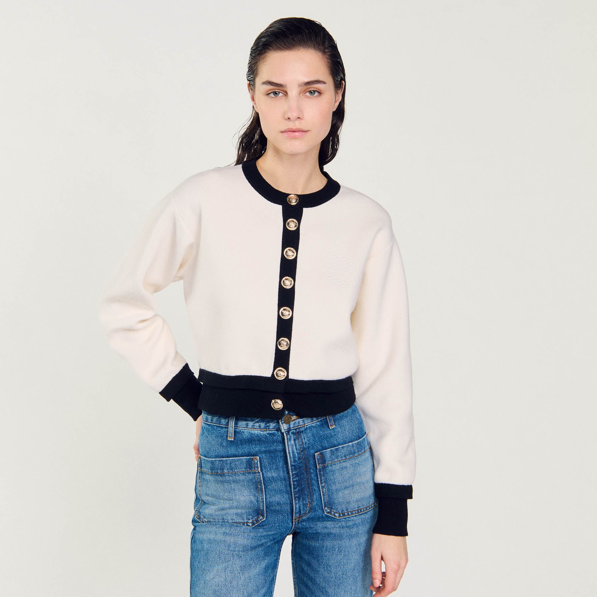 Cardigan vest gebreid