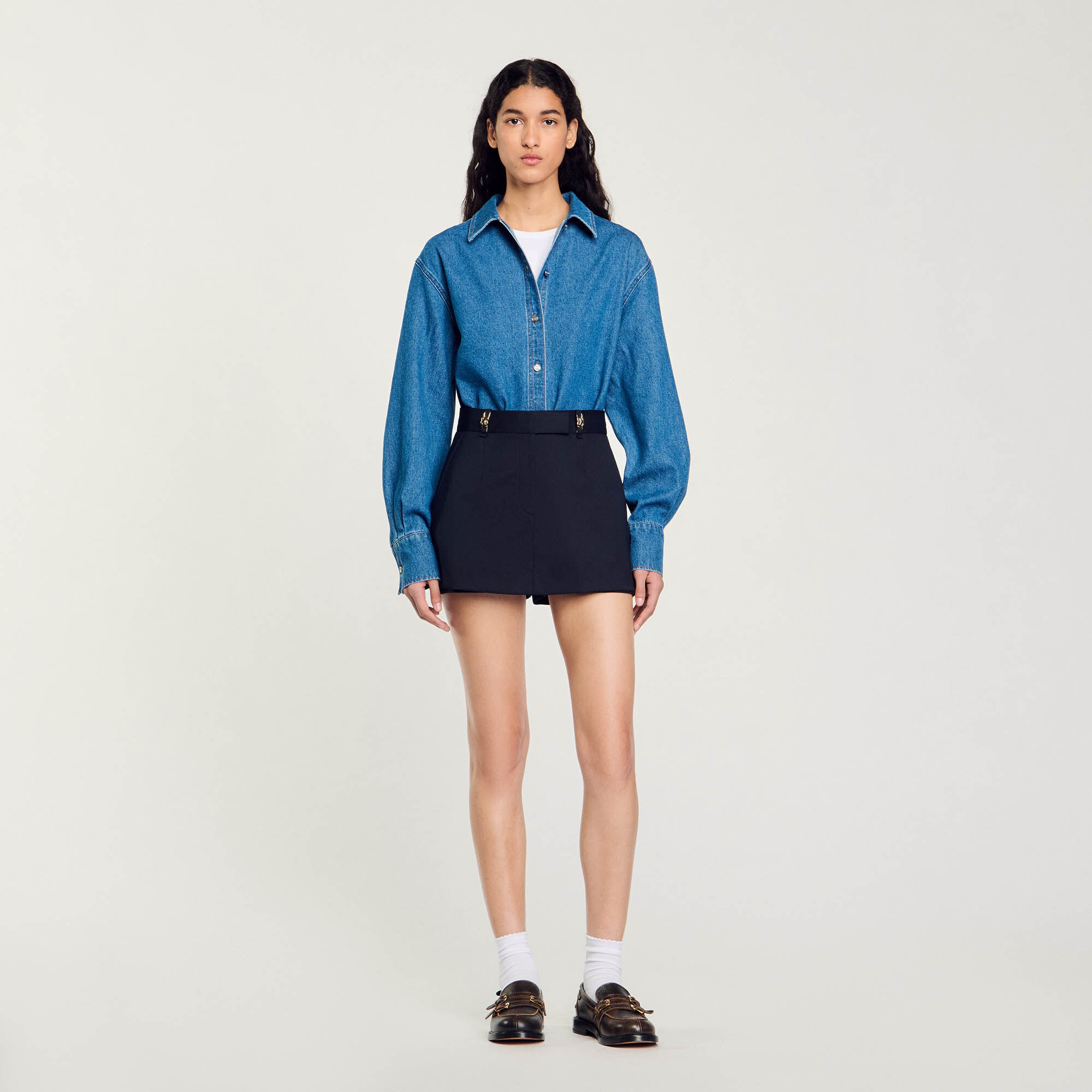 Skort met mooie riemlussen