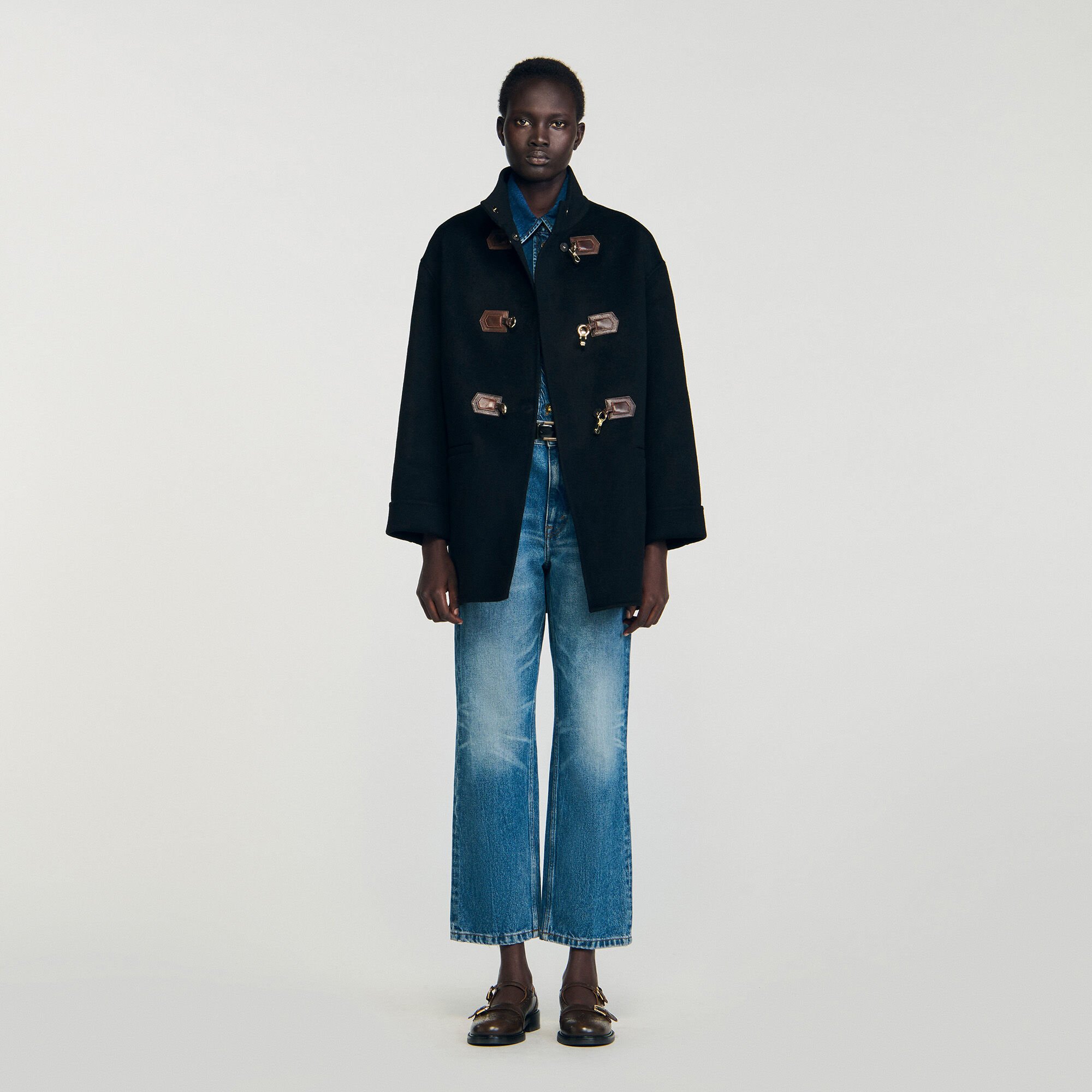 Oversized caban jas