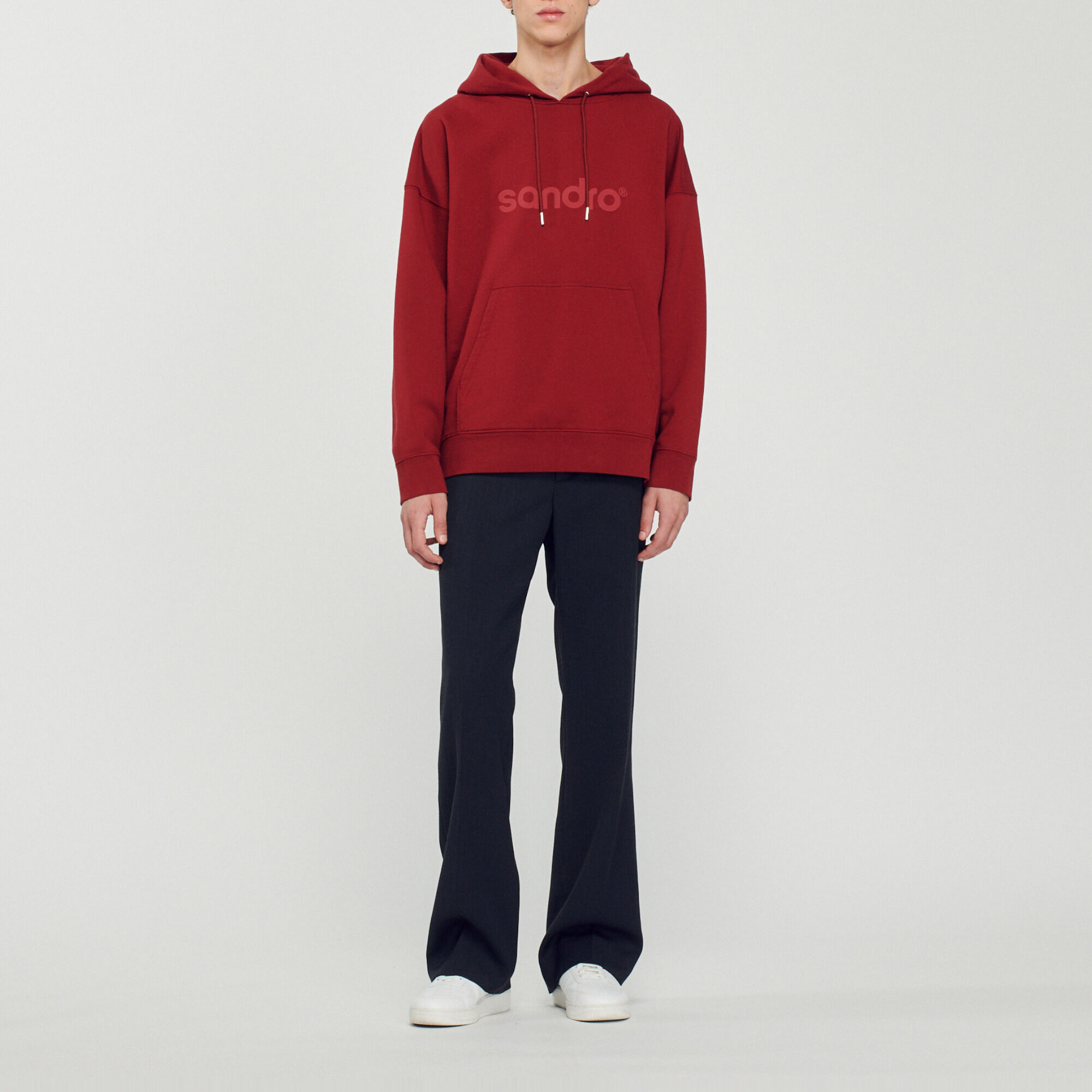 Oversized hoody met logo