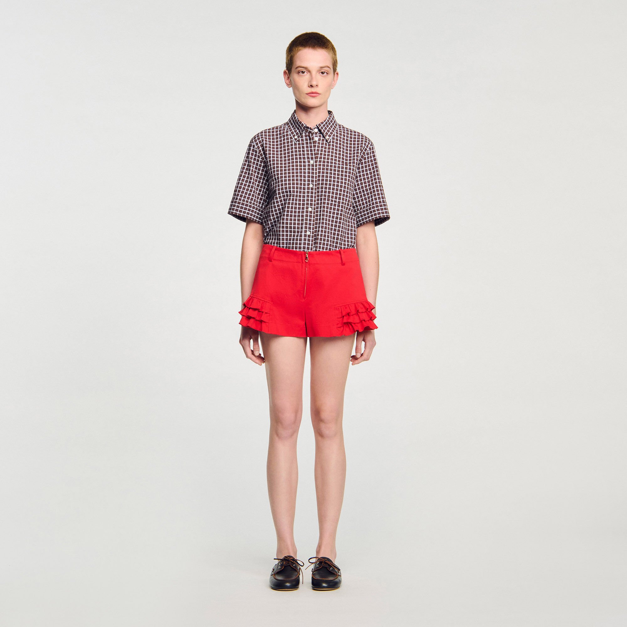 Short met volants