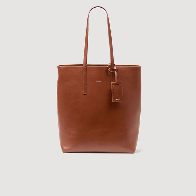 Shopper van leer