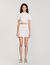 Korte rok tricot met parels