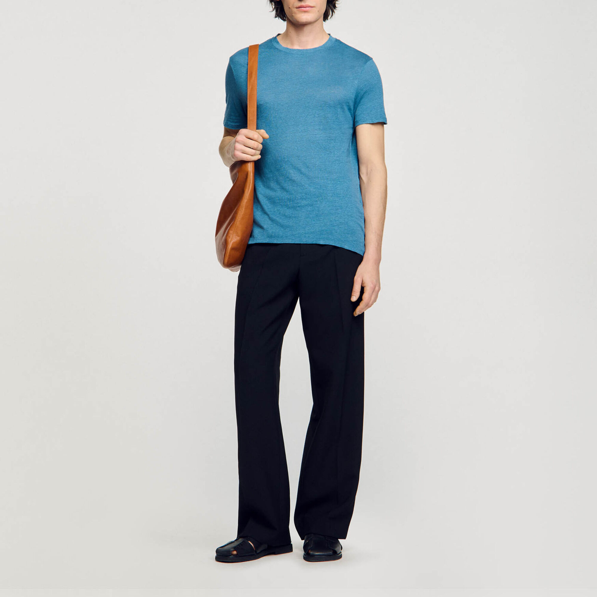 T-shirt van linnen - Man | Sandro