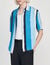 Soepelvallende strepenblouse, korte mouw