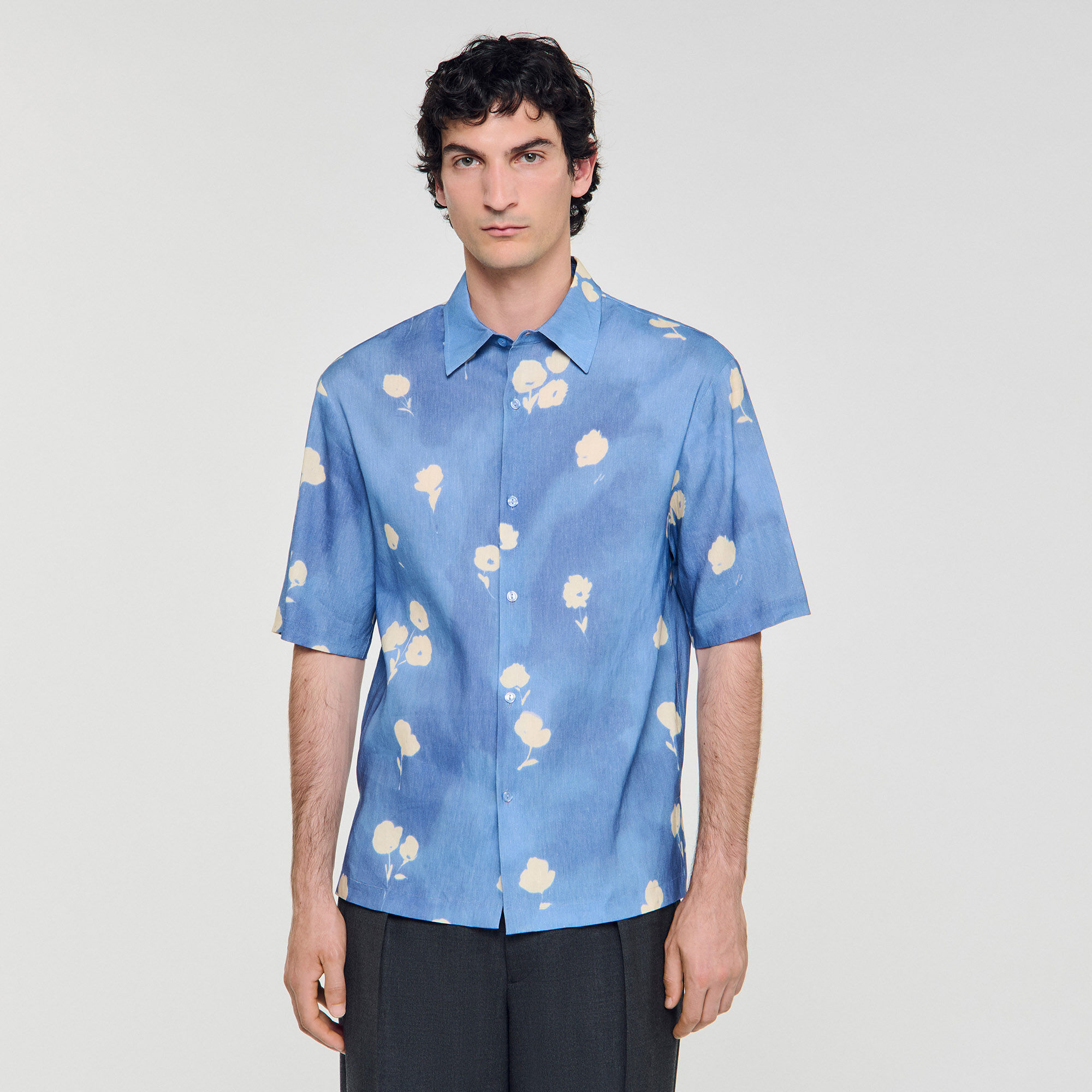 Overhemd met bloemenprint