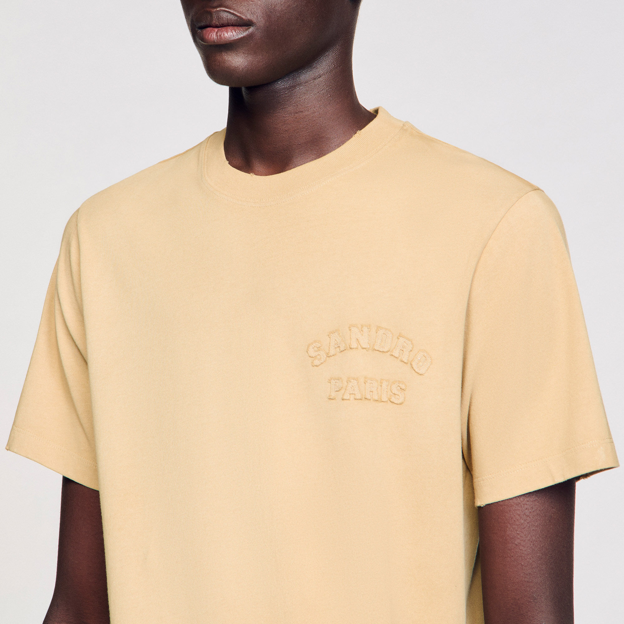 T-shirt met used effect
