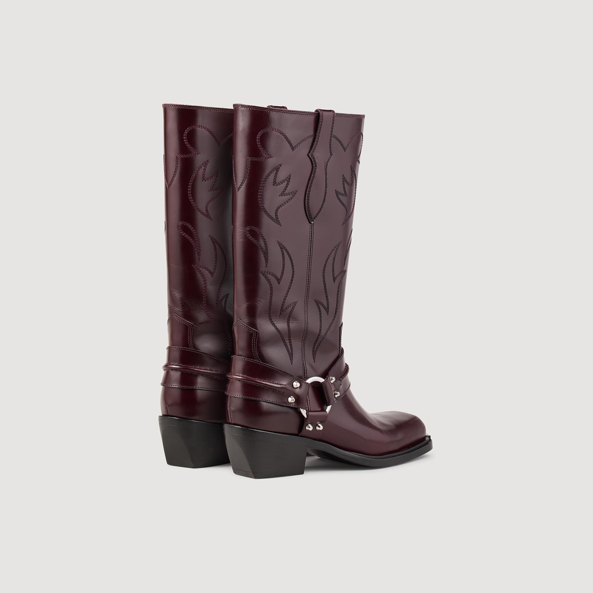 Hoge boots met vierkante neus
